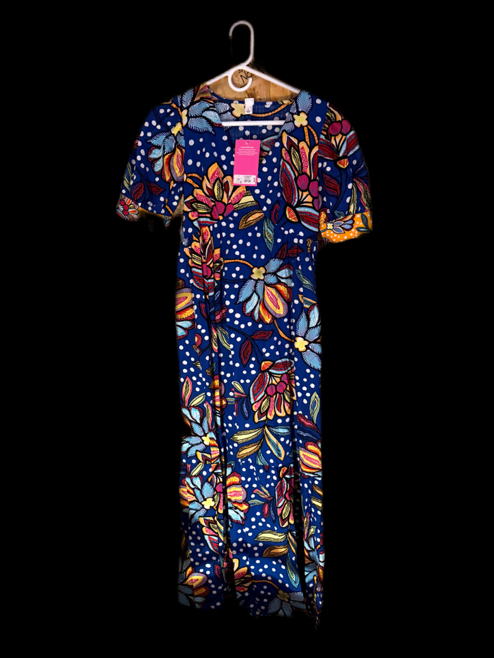 Tabitha Brown for Target Women's Mixed Floral and Polka Dot Puff Sleeve Dress